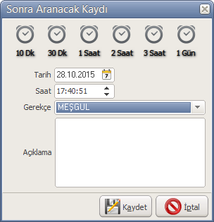 Çağrı Merkezi Müşteri Randevusu Oluştur